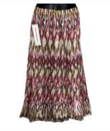 Alfred Dunner Women&#39;s Skirt Sz 12 Lined Geometric Elastic Waist Pull On ... - $45.46 CAD