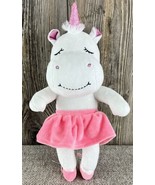 Marvs Poseable Ballerina Ballet Unicorn Plush Stuffed Animal White Pink ... - $25.74