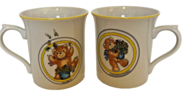 Set Of 2 Vintage 1978 Enesco Imports Mugs Bear Congratulations “You Did ... - £10.95 GBP