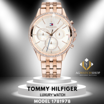 Tommy Hilfiger Damenuhr Quarz Edelstahl weißes Zifferblatt 39 mm 1781978 - £94.13 GBP