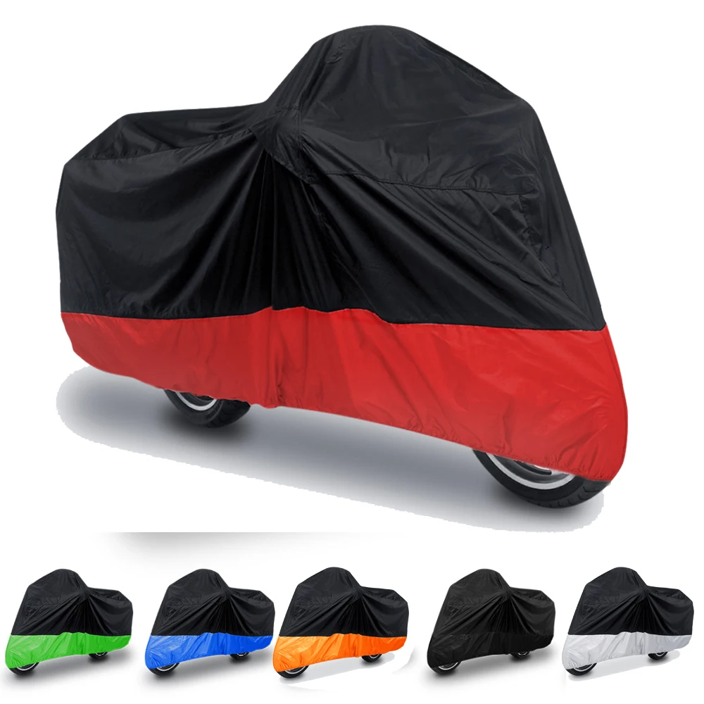 X AUTOHAUX Universal 180T Rain Dust Winter Motorcycle Cover Outdoor Waterproof - £19.75 GBP+