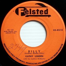 Kathy Linden - Billy / If I Could Hold You In My Arms [7&quot; 45 rpm Single] - £2.63 GBP