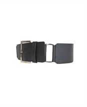 Berge women&#39;s open ring leather belt Black - $130.00