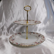 Minton Two Tier Tidbit Tray in Ancestral # 22457 - £21.30 GBP