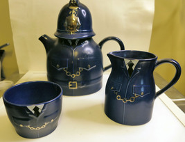 Fielding Co. Ltd / J&amp;G Meakin “Policeman” Ceramic Teapot Set – 3‑Piece N... - $139.00