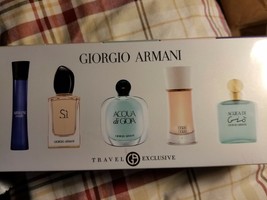 Giorgio Armani Travel Exclusive 5 Pc Mini Travel Gift Set Women * New Sealed Box - £110.04 GBP