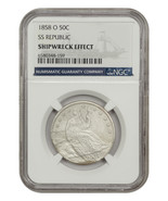 S.S. Republic: 1858-O 50C NGC Shipwreck Effect - £360.41 GBP