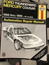 1989 Thru 1996 Ford Thunderbird Mercury Cougar Haynes Repair Manual - £7.77 GBP