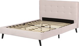 South Shore Maliza Platform Bed, Queen, Pale Pink - $174.99