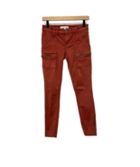 Joie Jeans Park Skinny Pant Ankle Cargo Zip Pockets Size Red Rust Size 24 - $20.00