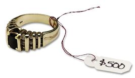 100 small Strung JEWELRY Hanging TAGS 13/16"x3/8" Price Tag w/ String AV... - $19.72