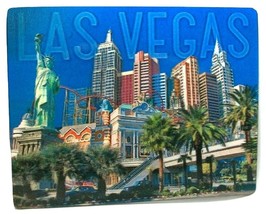 Las Vegas Montage Panoramic Jumbo 3D Fridge Magnet - £5.25 GBP