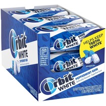 ORBIT White Peppermint Sugar Free Chewing Gum, 15 Count (9 Pack) - £17.96 GBP