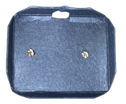 Macy’s 14K Yellow Gold Ball Stud Earrings Mini Bead Posts New w/ Box image 8