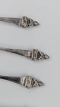 Buddha Silver Demitasse Spoon Set of 6 Marked Silver image 4