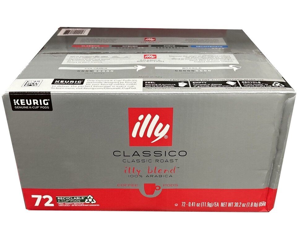 Illy Classico Classic Roast 72 K-cup, Keuring - $63.80