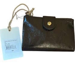 HOBO International RAY Bi-Fold Leather Wallet Black NWT MSRP $98 - $898.58 MXN