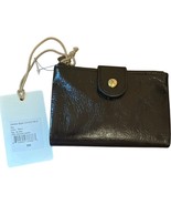HOBO International RAY Bi-Fold Leather Wallet Black NWT MSRP $98 - $899.48 MXN