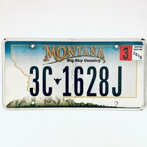 2010 United States Montana Yellowstone County Passenger License Plate 3C 1628J - £12.57 GBP