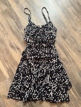 Diane von Furstenberg x Target DFV Dress Black Strappy Mesh Sea Spots Mi... - £18.94 GBP