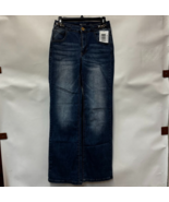 INC Women 4 / 27 Medium Indigo Chain Waist Bootcut Denim Jeans RETAG AN31 - $60.49 CAD