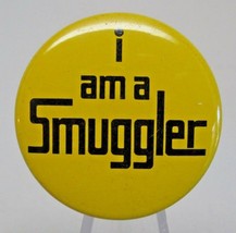 SMUGGLER I am a Smuggler Vintage Yellow Button HTF Rare 1 of a kind - £7.76 GBP