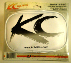 Kc Hi Lites Vtg Rectangular 5x7 White Vinyl Light Covers Black Brush w/Gray Fade! - £164.45 GBP