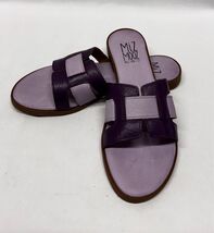 MIZ MOOZ  LEATHER SLIP-ON FLAT SANDALS  37EU PURPLE /  LAVENDER 7US T 194 - $29.95