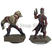 Disney Infinity 2.0 Marvel Guardians of the Galaxy Figures Drax &amp; Star-Lord - $141.24 MXN