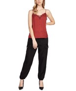 MSRP $49 Tape Satin Lace-Trim Camisole Black Size Medium - $220.86 MXN