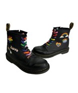 Doc MARTENS Airwair Kids 1460J Lace Up Zip Up Pride Rainbow Boots Be You... - £34.77 GBP