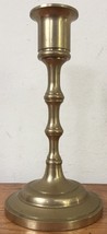 Vtg Antique Colonial Style Solid Brass Votive Taper Candlestick Candle Holder 5&quot; - £11.93 GBP