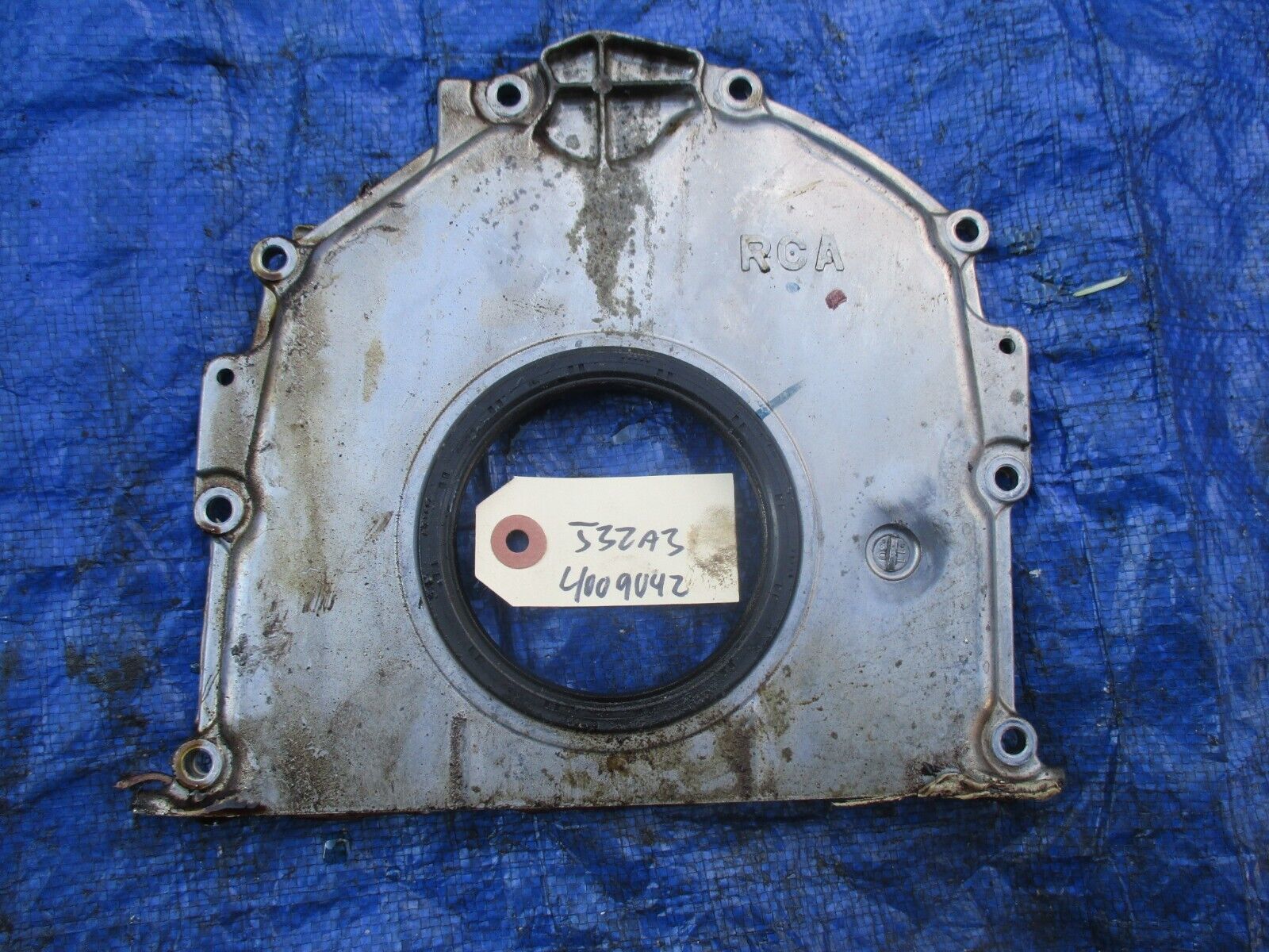 07-08 Acura TL J32A3 rear main cover housing assembly engine motor OEM J... - $49.99