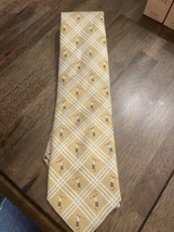 Tommy Bahama Off Island Mens Silk Tie New With Tag Golfer Golfing Golf Gold - £12.60 GBP
