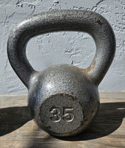 35lb Cast Iron Hammertone Kettlebell, Exercise Fitness Training Weight, ... - $666.27 MXN