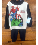 Marvel Comics Superheros Boy&#39;s Size 5 Marvel 2 Pc. Jogger Sweat Suit Set... - $346.58 MXN