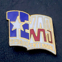Texas Sesquicentennial Pin Gold Tone Vintage - $9.89