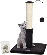 22&quot; Cat Scratching Post, Natural Sisal Scratchers Trees for Indoor Cats, Gray - £10.12 GBP