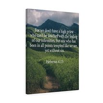 Express Your Love Gifts Bible Verse Canvas for We Don&#39;t Have a High Prie... - £108.73 GBP