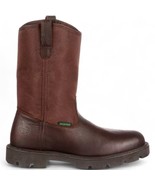 Georgia Boot Men&#39;s Size 13W Brown Homeland Waterproof Wellington Work Bo... - $123.99