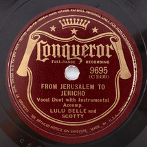 Lulu Belle &amp; Scotty – From Jerusalem To Jericho / There&#39;s No Hiding - 10&quot; 78 rpm - £16.93 GBP