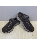 Skechers Womens Dlites Mule Clog Sneakers Size 8.5 Brown Faux Fur Lined ... - £20.47 GBP