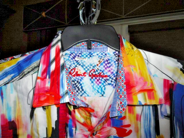 Robert Graham Coloful Embroidered Short Sleeve Shirt Size 3XL Item image 5