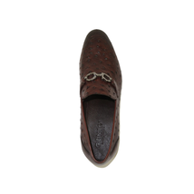Men's GENIO Genuine Ostrich Embossed Leather Shoes Turkey 120332831 Cognac image 7