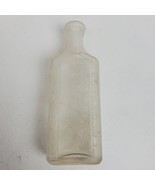 Vintage Clear Apothecary Chemist Medicine Glass Bottle Jar 5.5 In Tall 3... - $15.53 CAD