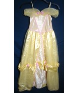 Disney BELLE COSTUME Yellow FANCY Dress Long Gown Beauty Beast Movie Chi... - $638.42 MXN