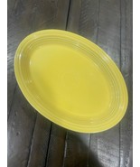 Fiesta Yellow Oval Platter Serving Dish Vintage Kitchen Decor - $555.84 MXN