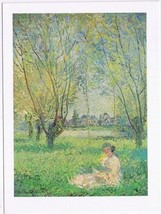 Postcard Claude Monet Woman Seated Under The Willow 4 x 6 - £2.67 GBP