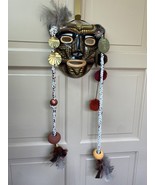 Costa Rica Ceramic Mask Feathers Boruca Style Signed By Artist Arroyabe ... - $1,185.26 MXN