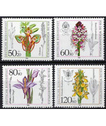 ZAYIX Germany B623-B626 MNH Semi-Postal Flowers Plants Orchids 031023SM106M - $4.15